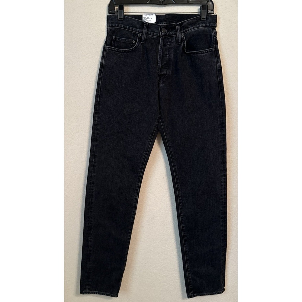 Carhartt Work In Progress Klondike Pant Black Stone Washed Size W 28 x L 32 NEW